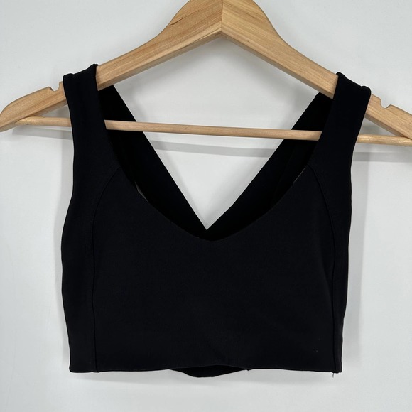 Lululemon Sweat Times Bra Criss Cross Racerback Sports Bra Black - Picture 4 of 9